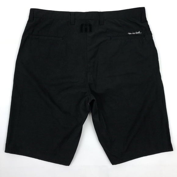Travis Mathew  Black Flat Front Shorts - Picture 4 of 6